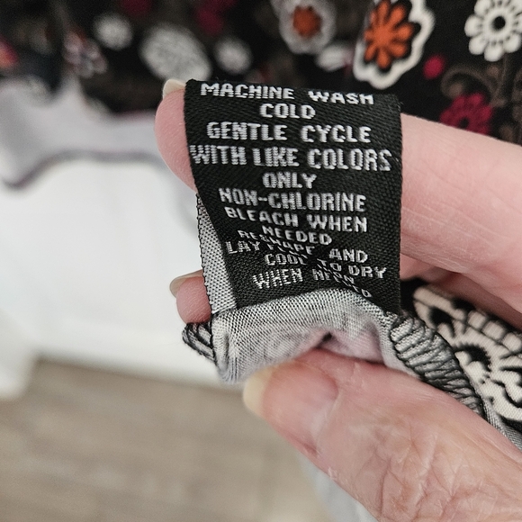 INTRO LOVE THE FIT HI LO BLACK BURGUNDY MULTI COLOR SZ XL - Picture 11 of 11